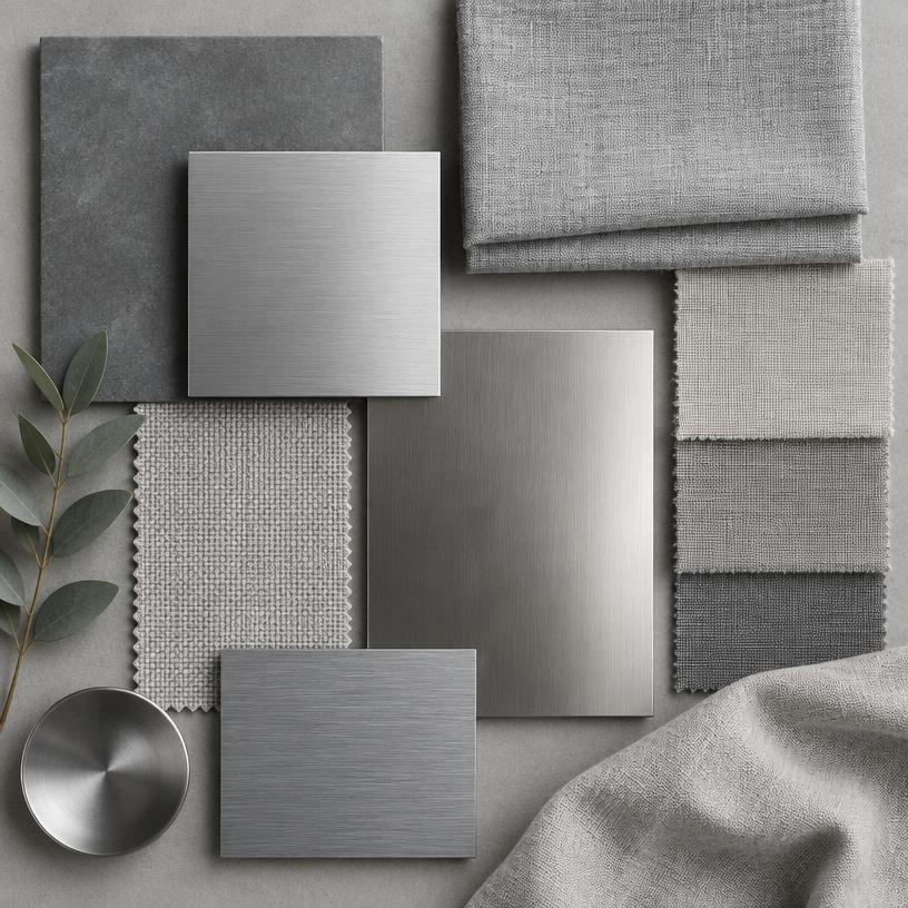 Cool Gallery material moodboard